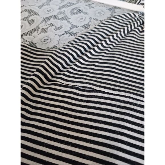 Repaired Striped Mockneck Sleeveless Super Soft Mini Dress - Picture 10 of 15